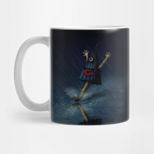 Kasa Obake Japanese Umbrella Ghost Enjoying A Rainy Day Mug